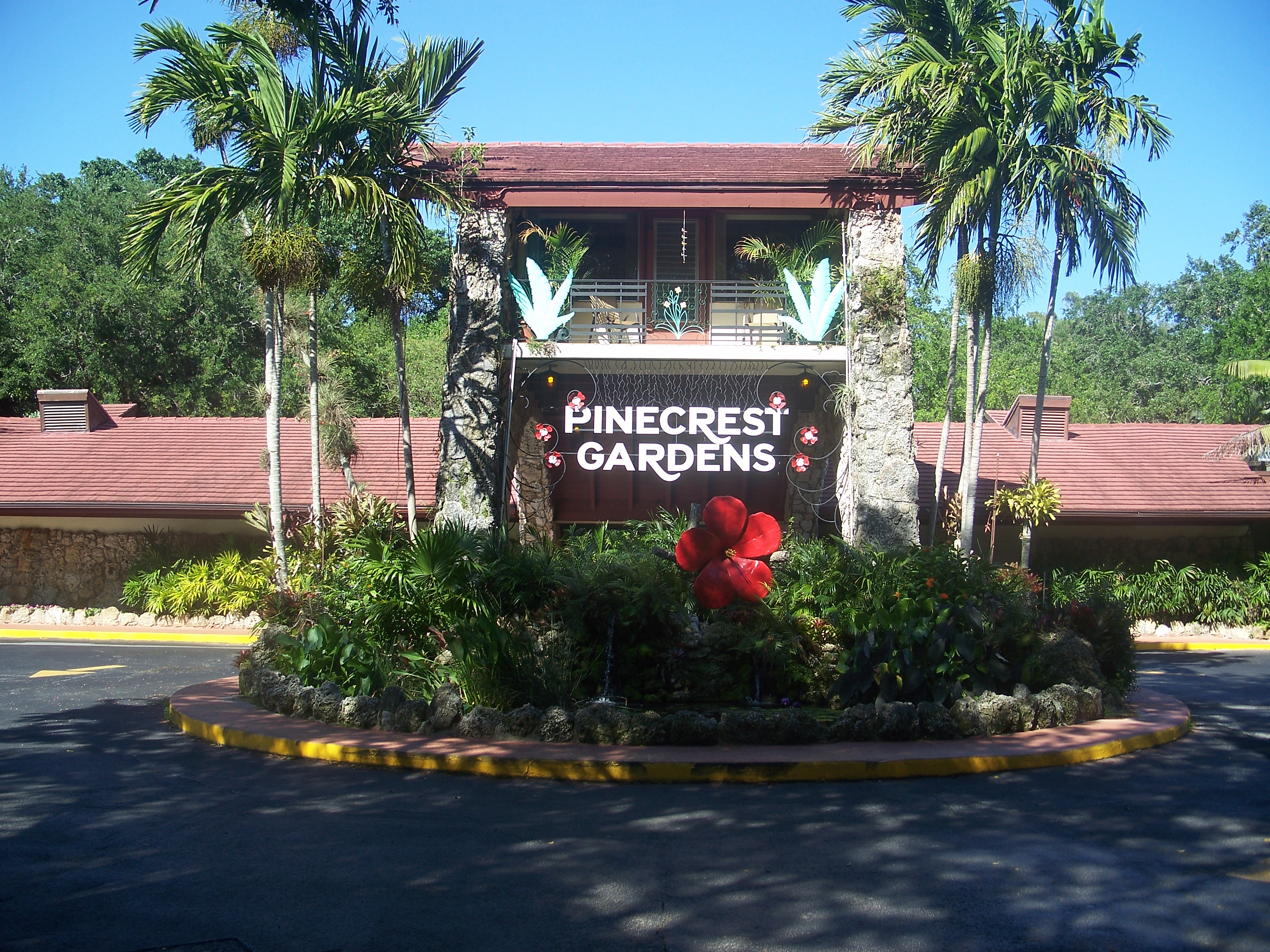 Entrance area at Pinecrest Gardens in Pinecrest Florida