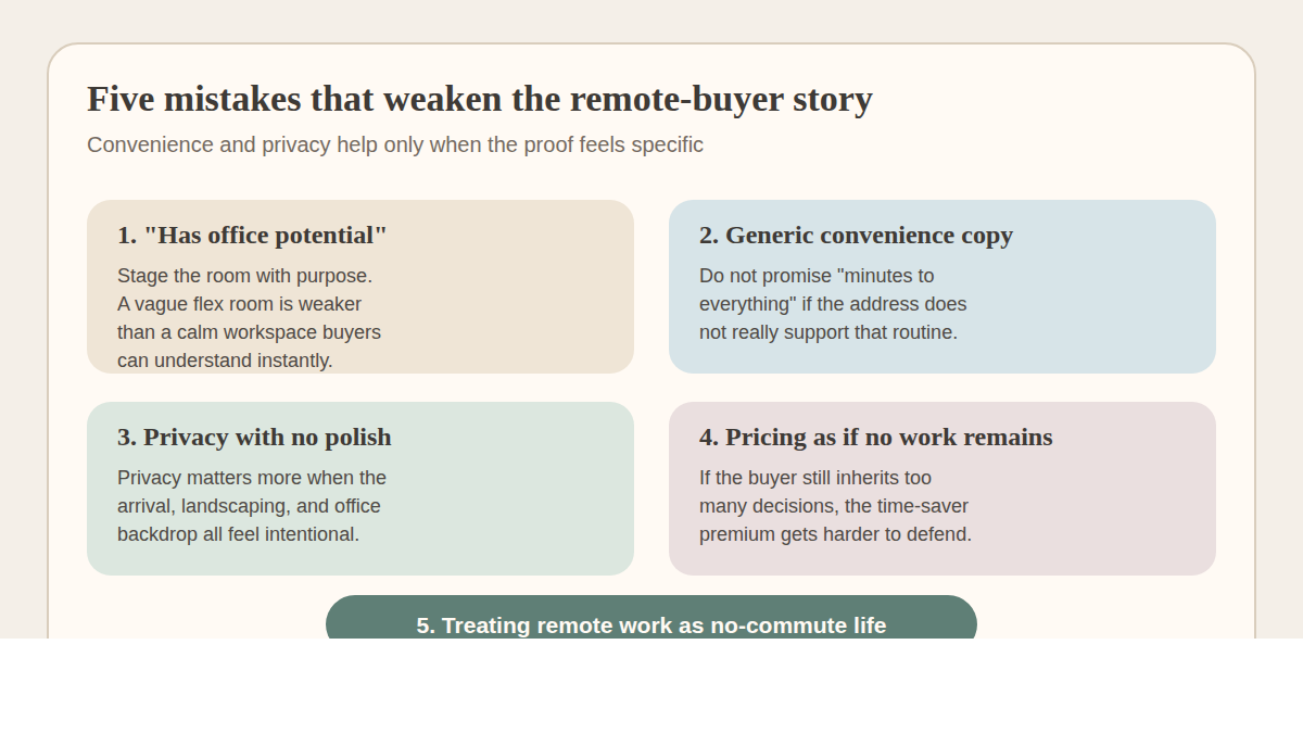 Editorial checklist of seller mistakes that make a Pinecrest home feel less compelling to remote-first executive buyers