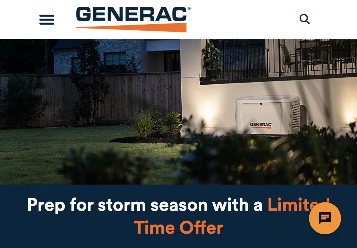 Whole-home standby generator at a Pinecrest area estate