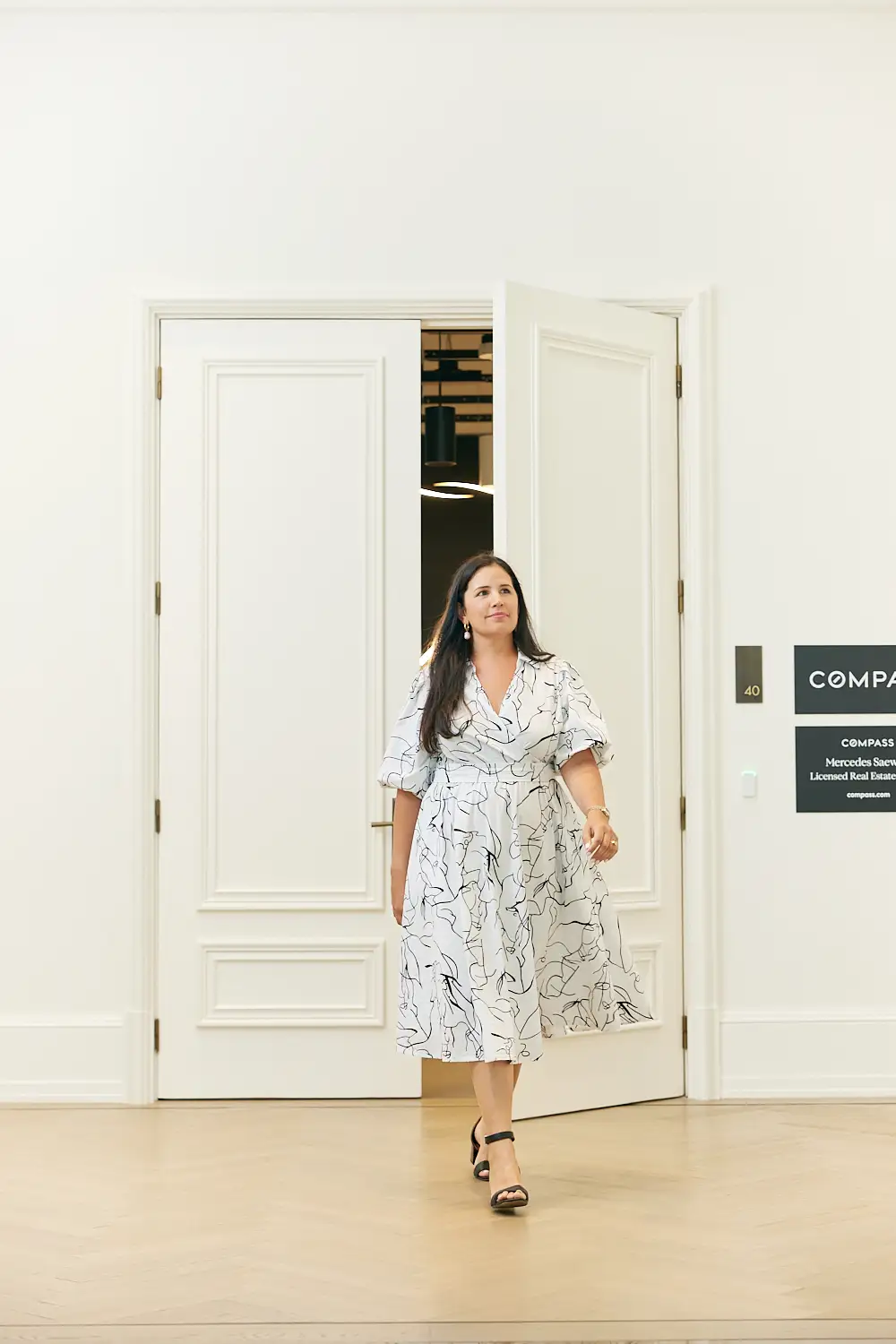 Joanna Jimenez at the Compass office in Pinecrest